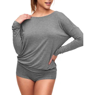 Adore Me Lyanna Pajama Short Set In Gray