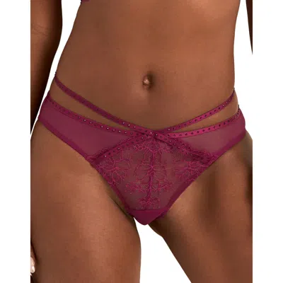 Adore Me Lyra Brazilian Panties In Burgundy
