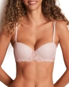 Adore Me Lyza Push Up Balconette Bra In Pink