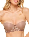 Adore Me Lyza Push Up Balconette Bra In Medium Beige