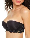Adore Me Lyza Push Up Balconette Bra In Black