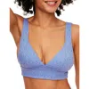 Adore Me Madelaine Swimwear Swim Top In Medium Blue