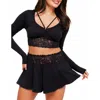 Adore Me Madelynn Pajama Set In Black