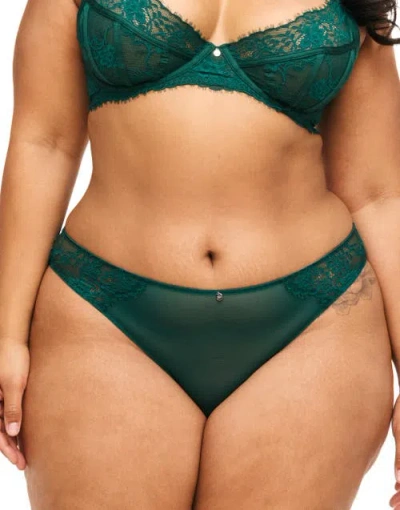 Adore Me Mandi Cheeky Panties In Dark Green