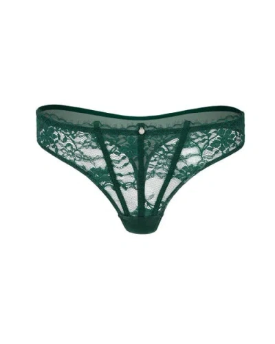 Adore Me Mandi Thong Panties In Dark Green