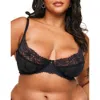 Adore Me Mandi Unlined Demi Bra In Black