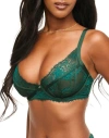 Adore Me Mandi Unlined Demi Bra In Dark Green