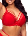 Adore Me Marca Contour Plunge Bra In Dark Red