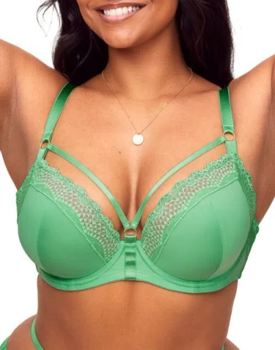 Adore Me Marca Contour Plunge Bra In Medium Green