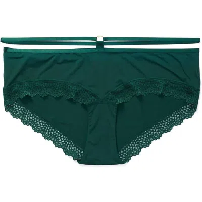 Adore Me Marca Hipster Panties In Dark Green
