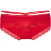 Adore Me Marca Hipster Panties In Dark Red