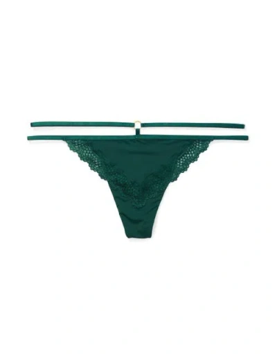 Adore Me Marca Thong Panties In Dark Green