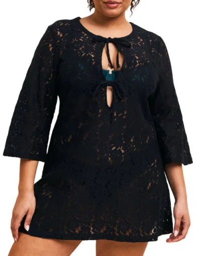 Adore Me Marciana Cover-up Dress In Black