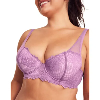 Adore Me Marella Contour Demi Bra In Dark Purple