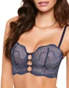 Adore Me Margaritte Push Up Balconette Bra In Blue