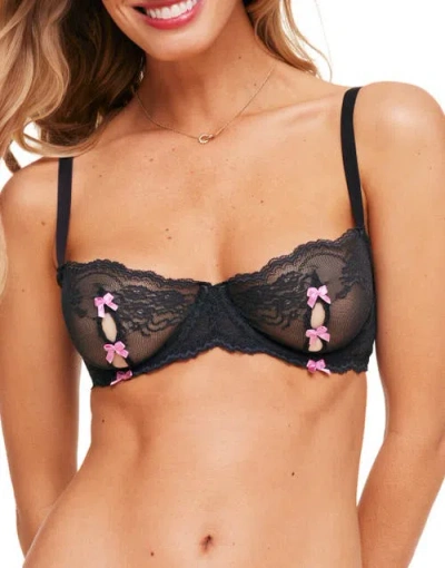 Adore Me Margeaux Unlined Balconette Bra In Black