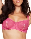 Adore Me Margeaux Unlined Balconette Bra In Dark Pink