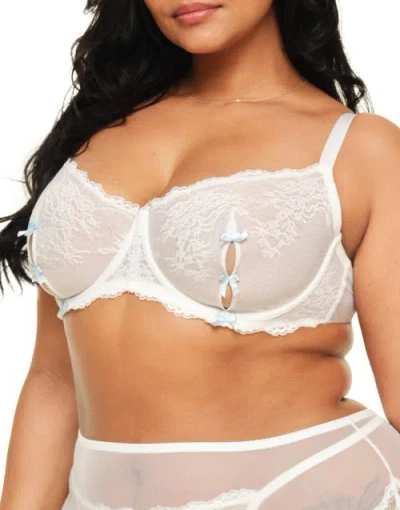 Adore Me Margeaux Unlined Balconette Bra In White