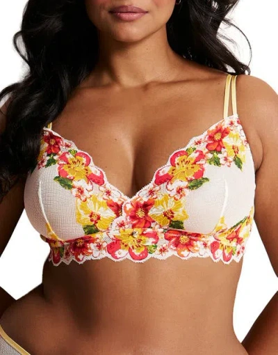 Adore Me Martha Unlined Bralette Bra In White