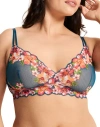 Adore Me Martha Unlined Bralette Bra In Blue