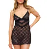 Adore Me Mary Slip Lingerie In Black