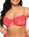 Adore Me Mathilda Contour Balconette Bra In Floral Red
