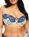 Adore Me Mathilda Contour Balconette Bra In Floral White