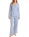Adore Me Matilda Long Sleeve Top & Pants Pajama Set In Blue