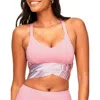 Adore Me Maven Medium-impact Sports Bra In Stripe Pink