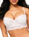 Adore Me Mavis Contour Balconette Bra In Floral White