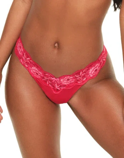 Adore Me Mavis Thong Panties In Dark Red