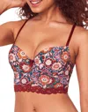 Adore Me Meissa Push Up Balconette Bra In Multi