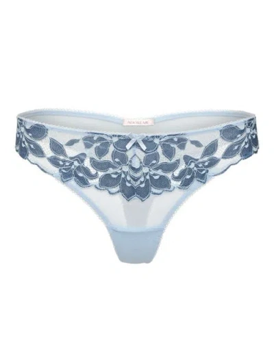 Adore Me Mellody Thong Panties In Medium Blue