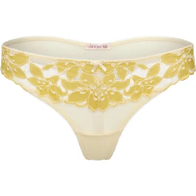 Adore Me Mellody Thong Panties In Yellow