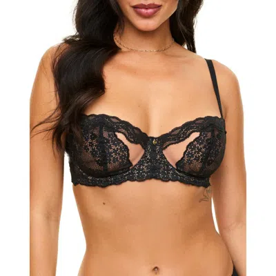Adore Me Melrose Unlined Balconette Bra In Black
