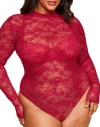 Adore Me Meredith Bodysuit In Dark Red