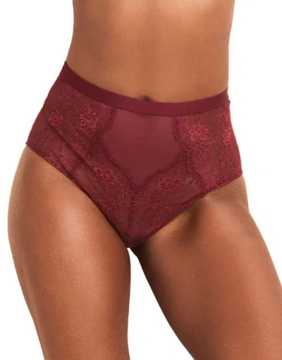Adore Me Mila High Waisted Panties In Burgundy