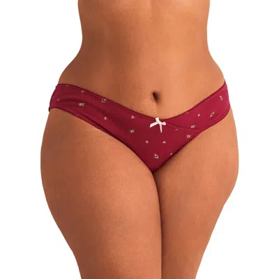 Adore Me Minah Bikini Panties In Burgundy