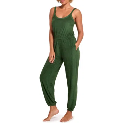 Adore Me Miranda Terrycloth Jumpsuit In Green