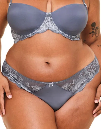 Adore Me Missy Brazilian Panties In Gray