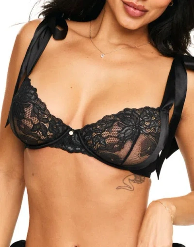 Adore Me Moxie Unlined Demi Bra In Black