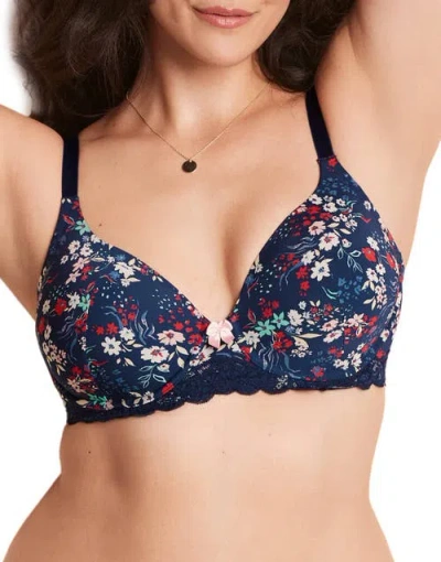 Adore Me Nare Contour Full Coverage Bra In Blue