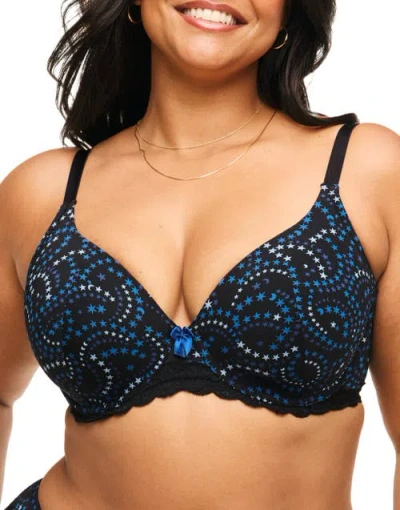 Adore Me Nare Contour Full Coverage Bra In Novelty Black