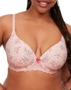 Adore Me Nare Contour Full Coverage Bra In Plaid Pink