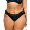 Adore Me Nare Thong Panties In Novelty Black