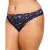 Adore Me Nare Thong Panties In Novelty Blue