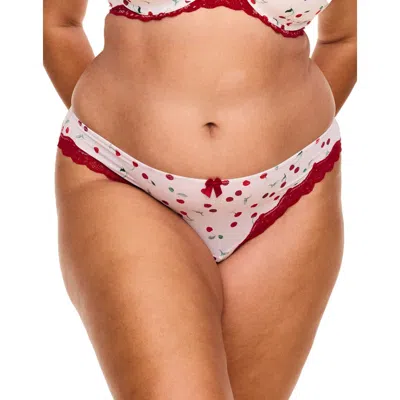 Adore Me Nare Thong Panties In Novelty White