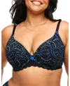 Adore Me Nare Contour Full Coverage Bra In Novelty Black