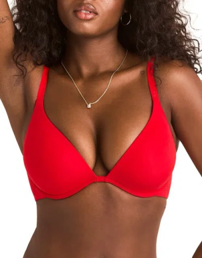 Adore Me Natalya Push Up Plunge Bra In Red