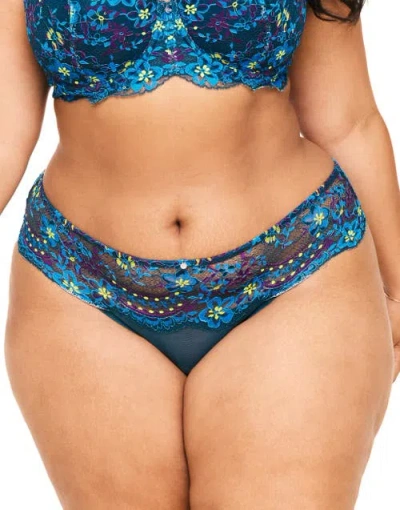 Adore Me Nicholette Cheeky Panties In Floral Blue